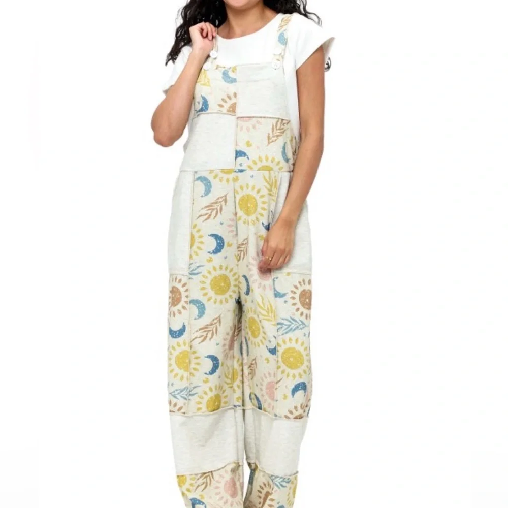 Celestial Patchwork Jumpsuit - Multicolor